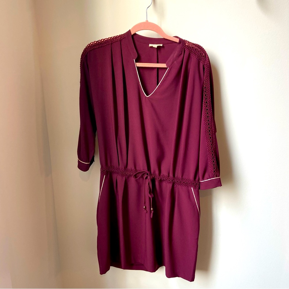 3/4 sleeve mini dress